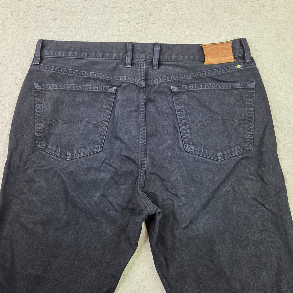 Lucky Brand 329 Classic Straight Jeans Mens 38x28 Black Stretch Denim - Picture 9 of 15